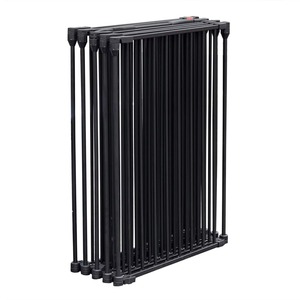 Barrière <span class=keywords><strong>de</strong></span> sécurité pour foyer en métal, clôture <span class=keywords><strong>de</strong></span> cheminée autoportante, barrière anti-brûlure pour bébé et animaux domestiques avec porte d'accès - Product Image 6