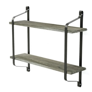 <span class=keywords><strong>Flotante</strong></span> estantes de pared de madera para <span class=keywords><strong>cocina</strong></span> Sala dormitorio <span class=keywords><strong>cocina</strong></span> entrada doble cubierta pesado <span class=keywords><strong>estante</strong></span> de madera - Product Image 5