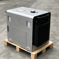 Groupe électrogène diesel silencieux portable à usage domestique, économique, 60 Hz, 220 V, monophasé, 7,5 kVA, 7 kW, refroidi par air