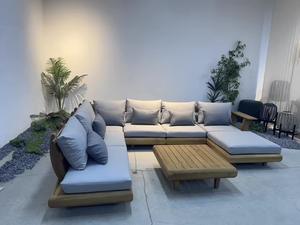 Luxury Modern Teak Wood Commercial Quality All Weather Hotel Garden <b>Patio</b> Outdoor <b>Set</b> Lrousf03 Outdoor <b>Set</b>/commercial - Product Image 6