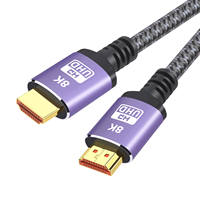 Câble HDMI ultra haute vitesse 8K jusqu'à 48 Gbps de taux de transfert, couleur profonde 240hz 48 bits