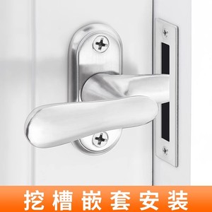 กลอนประตูสแตนเลสแบบสูงและต่ำสำหรับอุปกรณ์รักษาความปลอดภัยประตู - Product Image 2