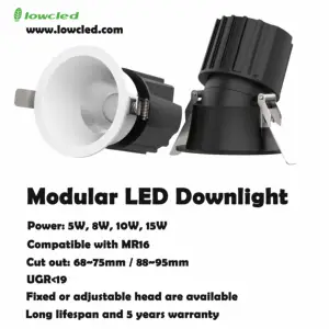 Led Cob Downlight recesso mr16 5w 8w 10w 15w Led Spot Light Die-casting Alu Sala de estar corredor Led Teto Light Spot