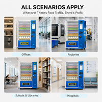 Distributeur automatique en spirale Zhigou 15,6 pouces à 60 voies, en acier inoxydable, avec écran tactile, best-seller, pour snacks et boissons, très demandé
