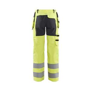 BLAKLADER - 716318113399C36 Women's Hi-Vis <b>trousers</b> with <b>stretch</b> Yellow/<b>Black</b> - EAN 7330509615379 HI-VIS WORKWEAR - Product Image 2