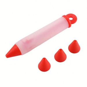 <b>Cake</b> Decorating <b>Pens</b> Kit, Silicone Food Writing <b>Pen</b> with 4 Patterns of Tips Cookie Pastry Decorating <b>Pens</b> - Product Image 5