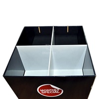 Présentoir en carton ondulé pour soutien-gorge de sport pliable personnalisé, avec séparateurs, pour la vente au détail