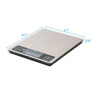 Veidt Weighing Slim Design Weight Balance Kitchen <b>Scales</b> Digital Stainless Steel Electronic Food <b>Scale</b> for Measuring SF-2013 Hig - Product Image 4