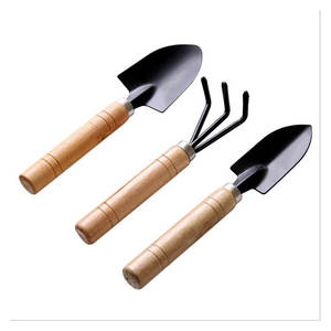 3 pccs सेट पोटेड पौधे छोटे शोवेल गार्डन लोहे के छौने मिट्टी रोपण के फूलों सब्जियों के बगीचे उपकरण - Product Image 1