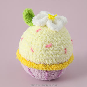 Petit mignon 10cm gâteau forme jouet fait à la main Crochet gâteau <span class=keywords><strong>d</strong></span>écoratif pour pâtisserie - Product Image 4