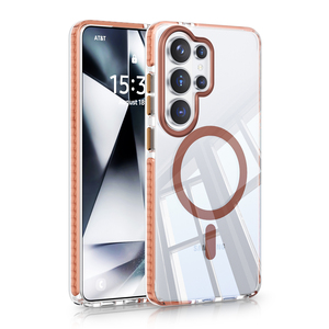 Funda Magnética Transparente Ultrafina Serie S26 en Dorado, Naranja, Negro y Cristalino para <span class=keywords><strong>Samsung</strong></span> S26 - Product Image 1