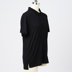 Polo de Lana Merino para Mujer, 18.5, Coolmax, 200 g/m², Manga Corta, Transpirable, Ligero, con Cuello - Product Image 4