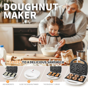 WINNING STAR <span class=keywords><strong>ST</strong></span>-2123 110V 750W Nouvelle conception pour usage domestique Machine à mini-donuts à 6 trous - Product Image 4