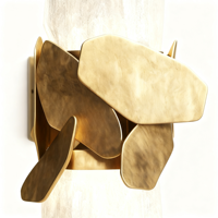 Lampe murale minimaliste italienne en albâtre espagnol, lampe d'escalier, design pour couloir d'hôtel, lampe de salon personnalisée pour villa