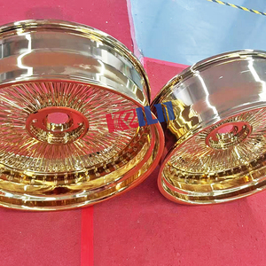 ล้อลวดขนาด 26 นิ้ว สีทองทั้งหมด ล้อลวดสองชิ้น ล้อลวดแบบซี่ลวด - Product Image 3