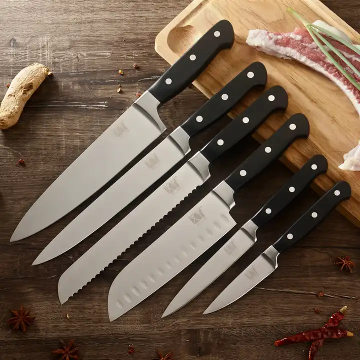 high quality steel kitchen knives set