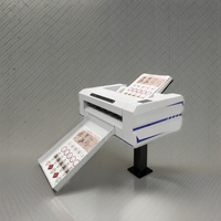 Cortadora Automática de Etiquetas para Cajas de Cartón, Vinilo y Papel, con Alimentación Continua de Hojas, Cámara CCD, Servomotor Digital