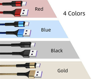 Usine en gros 1M 5A charge <span class=keywords><strong>super</strong></span> rapide type c câble usb chargeur câble type c - Product Image 2
