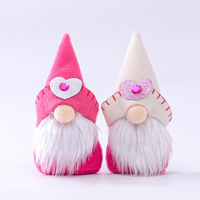 Día de San Valentín sin rostro Gnome enano muñeca de peluche de felpa de Gnome nórdico Elf figura adornos decoración de Navidad suministros