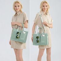 Grand sac fourre-tout en toile pour femme, sac à bandoulière, sac à main, sac de voyage, sac de sport avec motif de lettres, pour ordinateur portable, livres