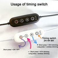 Prise EU US Câble d'alimentation secteur E27 Bases d'ampoule de lampe à LED Prise murale Support de suspension Extension de fil de commutateur pour lampe suspendue