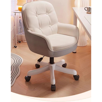 Chaise pivotante moderne pour chambre à coucher avec hauteur réglable - Chaise confortable pour la maison, idéale pour les loisirs, l'ordinateur et le bureau