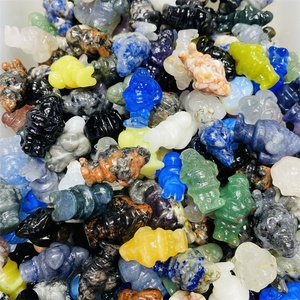 Cristaux naturels Offre Spéciale Père Noël Sculpture Mélange Matériaux Cristal Sculpté Père Noël Pour Cadeaux De Noël - Product Image 6