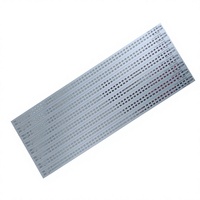 Carte PCB en aluminium personnalisée pour LED, 1,0 mm, 35 µm, sans plomb, HASL, dissipateur de chaleur pour éclairage LED PCBA