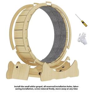 Ruota da Corsa OEM Rotonda Interattiva in Fibra di Legno per Gatti, Tapis Roulant Divertente per Esercizi per Animali Domestici e Cani, Giocattolo per Gatti - Product Image 2