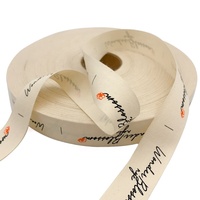 Étiquettes de Vêtement et Chapeau Personnalisées en Coton Tissé, Impression par Sérigraphie, Écologiques et Recyclables