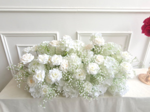 صف وردي صناعي من الورود محاكاة لنجوم متلألئة لتزيين ممرات الزفاف وديكور الزهور الاحترافي - Product Image 4