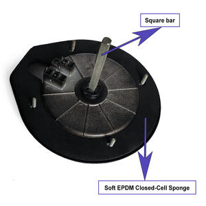 Poignée en D sans clé noire, anneau de tirage encastré, loquet robuste, boîte à outils de camion, alliage de zinc, anneau en D pliable, serrure - Product Image 5