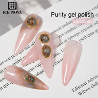 ICE NOVA Pureté Gel Polonais Professionnel Apprêt Laque Translucide Nude Doux Couleur Convient Printemps Été Hema Free 1kg En Vrac
