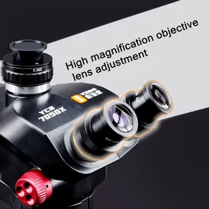 Kính hiển vi soi nổi ba mắt zoom liên tục YCS-7050X 7-50 dùng cho bảo trì điện thoại di động, hàn mạch PCB, sửa chữa - Product Image 5
