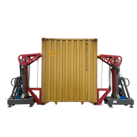 Système de levage de conteneurs sans grue 32T à télécommande sans fil 380V - Cric hydrauliques synchrones pour un déploiement rapide sur site