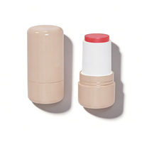 Nouveaux tubes de baume à lèvres de luxe 7g 7ml en plastique PP mat à remplissage par le bas, contenants de rouge à lèvres à remplissage par le haut pour applications d'emballage cosmétique