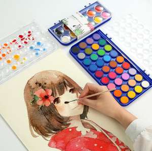 Meilleur <span class=keywords><strong>prix</strong></span> Non-toxique Acrylique Coloré Eau Magique Dessin Peinture Couleur Solide Eau Couleur Peinture Ensemble - Product Image 4
