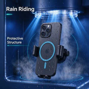 Support de téléphone pour moto en aluminium robuste, support de téléphone portable pour vélo électrique, pour livreur - Product Image 1
