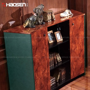 Clásico con vitrina de vidrio para el hogar, oficina, habitación, Retro, de madera, 4 puertas, pared <span class=keywords><strong>Vertical</strong></span>, archivador, librería - Product Image 6