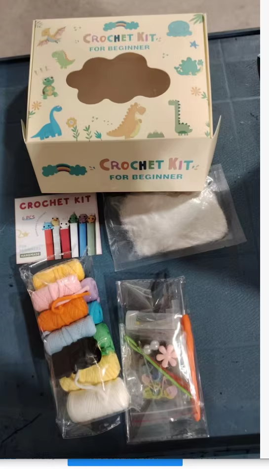 Material del kit de ganchillo multicolor