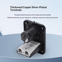 Prise USB femelle 50A à contact en cuivre pour allume-cigare, borne de câblage d'alimentation pour yacht, bateau de pêche, camping-car, camping