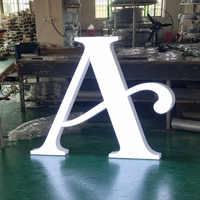 Enseigne lumineuse LED en acrylique étanche IP65, lettres en relief, personnalisable, en métal, acier inoxydable, transformateur inclus, pour usage en parc