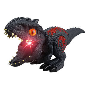 Giocattoli in Plastica a Tema Dinosauro con Luci Brillanti e Suoni, Modello Divertente Espandibile e Restringibile in Stile Q-version - Product Image 1