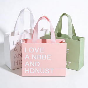 Borsa Shopper Personalizzata di Alta Qualità con Manico <span class=keywords><strong>in</strong></span> Nastro di Cartone Bianco per Confezioni di Abbigliamento <span class=keywords><strong>in</strong></span> Boutique - Product Image 2