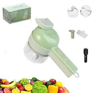 2023 Hot Sale 4 in 1 Food Chopper Gemüse hacker Gemüses ch neider Knoblauch brecher Fleischwolf Maschinen schäler für die Küche