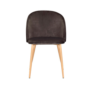 Luxe noir pas cher moderne en bois velours chaises tapissées de salle à manger - Product Image 2