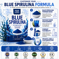 Poudre de Spiruline Bleue en Gros, Phycocyanine, Colorant Alimentaire, Marque Privée, Fournisseur d'Usine, Emballage en Vrac