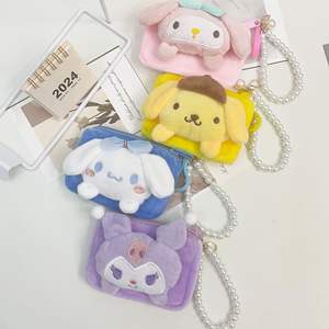 Monedero Estilo Japonés y Coreano, Cartera Pequeña Cuadrada con Diseño de Muñeca de Dibujos Animados, Bolsa de Almacenamiento para Monedas y Auriculares, Pequeño Regalo al por Mayor - Product Image 2
