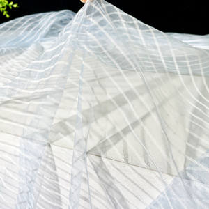 Tela <span class=keywords><strong>de</strong></span> Malla <span class=keywords><strong>de</strong></span> Nailon con Rayas Verticales, Ligera, Texturizada, <span class=keywords><strong>para</strong></span> <span class=keywords><strong>Vestidos</strong></span>, Faldas, Trajes y Decoración, Directo <span class=keywords><strong>de</strong></span> Fábrica - Product Image 2