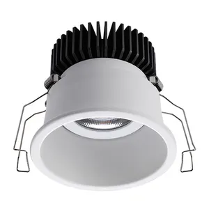 새로운 실내 IP44 달리 스팟 다운 라이트 20W 15W 조절 COB Dimmable 눈부심 방지 Recessed LED 통